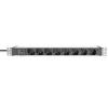 Digitus DN-95410-IT 19 palec zásuvková lišta pro datové skříně 1 U zásuvka s ochranným kontaktem hliníkový profil, pevná vestavba, vč. 2 kovových úchytů, s
