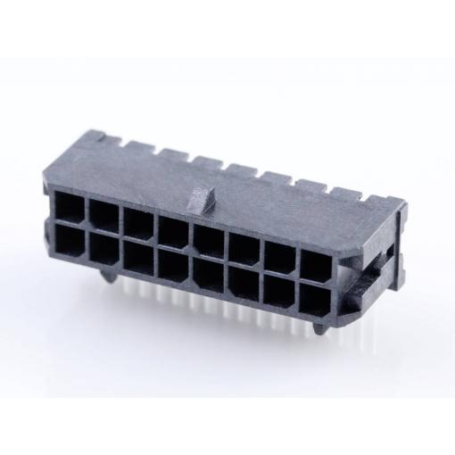 Molex vestavná pinová lišta (standardní) 16, rozteč 3.00 mm, 430451602, 1 ks Tray