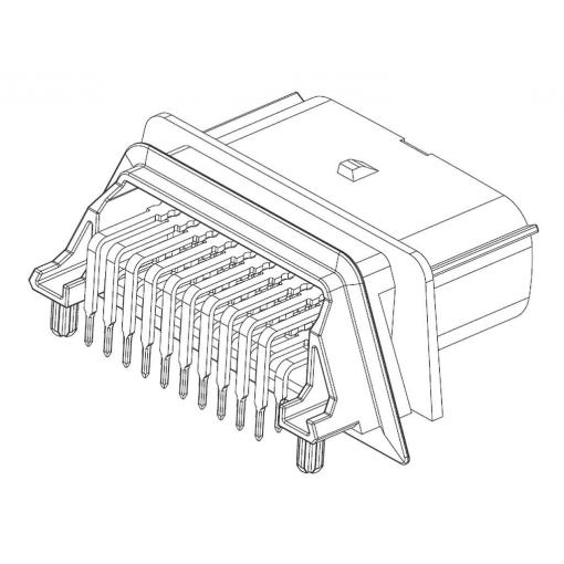 Molex 348302002 MX150 RA Header 348302002 Molex Množství: 1 ks