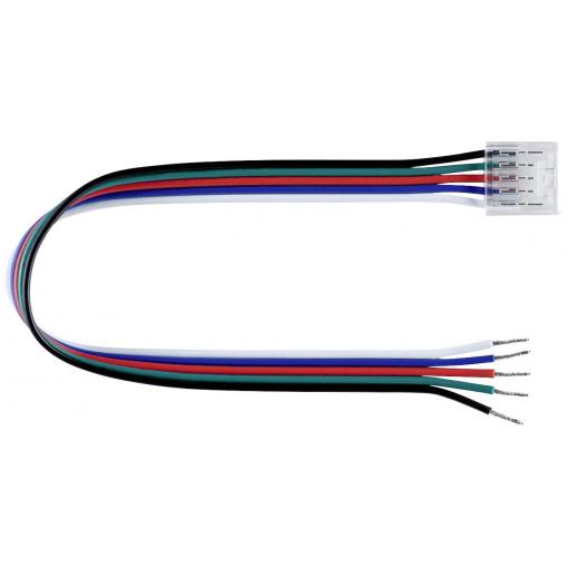 Paulmann 78465 Connector RGBW Slim Feed 12mm Spojovací kabel Délka kabelu: 0.21 m 24 V (d x š x v) 0.215 x 14 x 5.5 mm 1 ks