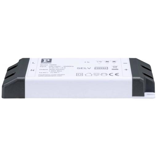 Paulmann 79969 Power Supply 24V DC 40VA IP20 LED zdroj konstantního napětí 40 W (max) 1.66 A 24 V 230 V (š x v x h) 58 x 20 x 160 mm 1 ks