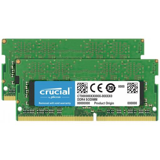 Crucial 2x16GB DDR4 Sada RAM pamětí pro notebooky DDR4 32 GB 2 x 16 GB 2400 MHz 260pin SO-DIMM CL17 CT2K16G4SFD824A