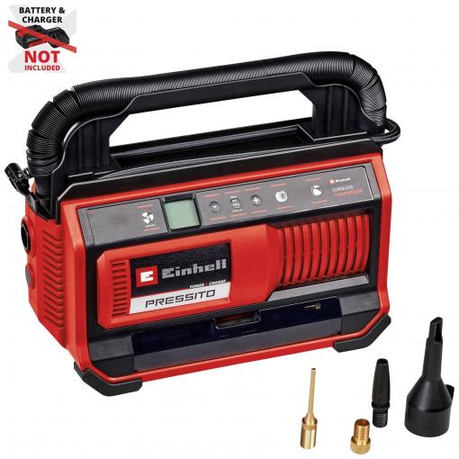 Einhell PRESSITO 18/25 Power X-Change, 4020420, Akumulátorový kompresor, 11 bar, digitální displej