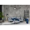 CasaFan ECO GENUINO-L 152 MS-NB stropní ventilátor 16.5 W (Ø x v) 1520 mm x 340 mm černá (matná) s dálkovým ovládáním, vhodný i pro zimní provoz