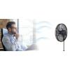 CasaFan AIROS ECO SILENT SW stojanový ventilátor 90 W (Ø x v) 44 cm x 1350 mm černá s dálkovým ovládáním, s časovačem, otočný, výškově nastaveitelné