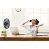 CasaFan AIROS ECO SILENT SW stojanový ventilátor 90 W (Ø x v) 44 cm x 1350 mm černá s dálkovým ovládáním, s časovačem, otočný, výškově nastaveitelné
