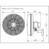 CasaFan AIROS ECO SILENT WALL SW nástěnný ventilátor 90 W (Ø) 514 mm černá