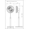 CasaFan AIROS ECO SV 35 WE stojanový ventilátor 90 W (Ø x v) 35 cm x 1350 mm bílá s dálkovým ovládáním, s časovačem, otočný, výškově nastaveitelné