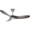 CasaFan ECO GENUINO 122 BN-NB stropní ventilátor 11.3 W (Ø x v) 1220 mm x 280 mm chrom s dálkovým ovládáním, vhodný i pro zimní provoz