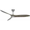 CasaFan ECO AIRSCREW 152 BN-GW stropní ventilátor 28 W (Ø x v) 1520 mm x 275 mm chrom s dálkovým ovládáním, vhodný i pro zimní provoz