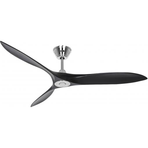 CasaFan ECO AIRSCREW 152 BN-MS stropní ventilátor 28 W (Ø x v) 1520 mm x 275 mm chrom s dálkovým ovládáním, vhodný i pro zimní provoz