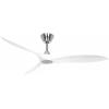 CasaFan ECO AIRSCREW 152 BN-MW stropní ventilátor 28 W (Ø x v) 1520 mm x 275 mm chrom s dálkovým ovládáním, vhodný i pro zimní provoz