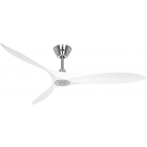 CasaFan ECO AIRSCREW 152 BN-MW stropní ventilátor 28 W (Ø x v) 1520 mm x 275 mm chrom s dálkovým ovládáním, vhodný i pro zimní provoz