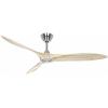 CasaFan ECO AIRSCREW 152 BN-NT stropní ventilátor 28 W (Ø x v) 1520 mm x 275 mm chrom s dálkovým ovládáním, vhodný i pro zimní provoz