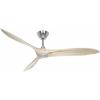 CasaFan ECO AIRSCREW 152 BN-NT stropní ventilátor 28 W (Ø x v) 1520 mm x 275 mm chrom s dálkovým ovládáním, vhodný i pro zimní provoz