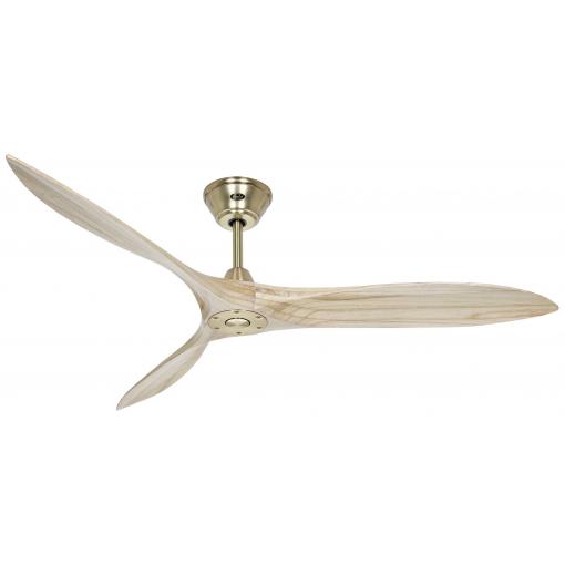 CasaFan ECO AIRSCREW 152 MG-NT stropní ventilátor 28 W (Ø x v) 1520 mm x 275 mm mosaz s dálkovým ovládáním, vhodný i pro zimní provoz