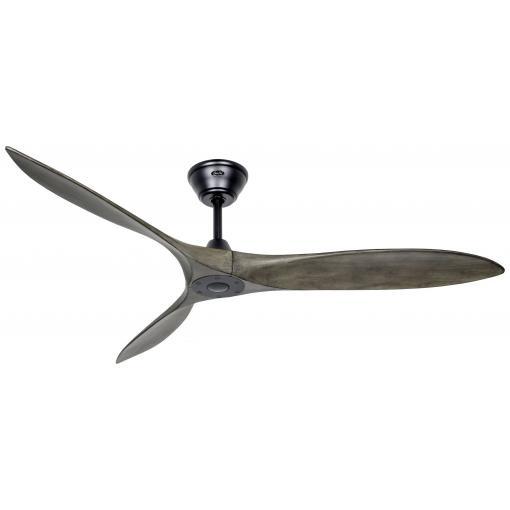CasaFan ECO AIRSCREW 152 MS-GW stropní ventilátor 28 W (Ø x v) 1520 mm x 275 mm černá (matná) s dálkovým ovládáním, vhodný i pro zimní provoz