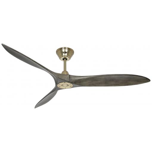 CasaFan ECO AIRSCREW 152 MG-GW stropní ventilátor 28 W (Ø x v) 1520 mm x 275 mm mosaz s dálkovým ovládáním, vhodný i pro zimní provoz