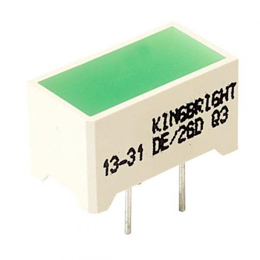 Kingbright DE/2DG LED bargraf 2násobný zelená (d x š x v) 14 x 7.5 x 8 mm