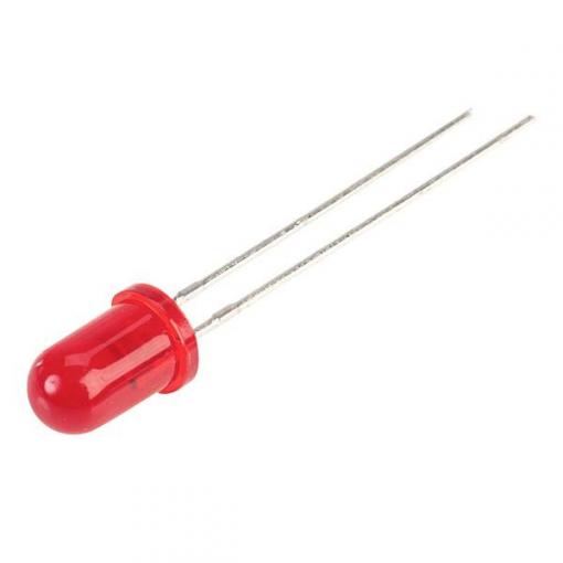 Kingbright L-7113ID-5V LED s vývody červená kulatý 5 mm 30 mcd 30 ° 13 mA 5 V