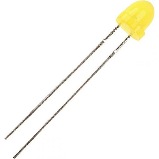 Kingbright LED s vývody žlutá kulatý 5 mm 6 mcd 60 ° 30 mA 2.1 V