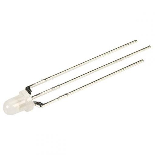 Kingbright vícebarevná LED červená, zelená kulatý 3 mm 50 mcd 60 ° 30 mA, 25 mA 2 V, 2.2 V