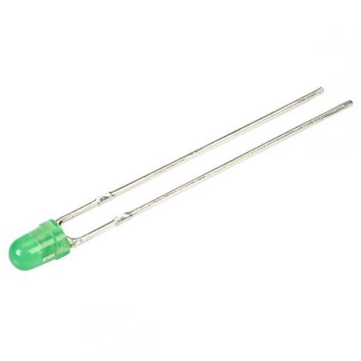 Kingbright L-7104LGD LED s vývody zelená kulatý 3 mm 2 mcd 40 ° 25 mA 1.9 V