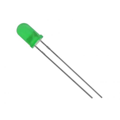 Kingbright L-53GD LED s vývody zelená kulatý 5 mm 30 mcd 30 ° 25 mA 2.2 V