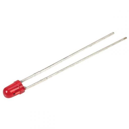 Kingbright L-7104ID-5V LED s vývody červená kulatý 3 mm 25 mcd 40 ° 17.5 mA 6 V