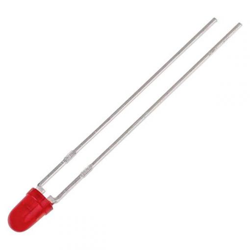 Kingbright L-934ID LED s vývody červená kulatý 3 mm 20 mcd 40 ° 30 mA 2 V