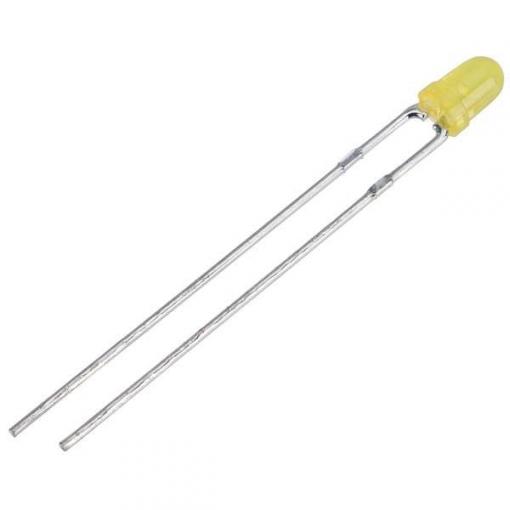 Kingbright LED s vývody žlutá kulatý 3 mm 250 mcd 40 ° 30 mA 2 V