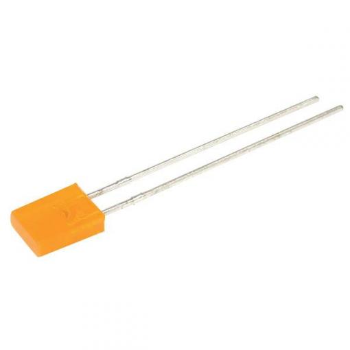 Kingbright LED s vývody oranžová hranatý 2 x 5 mm 12.5 mcd 110 ° 30 mA 2 V