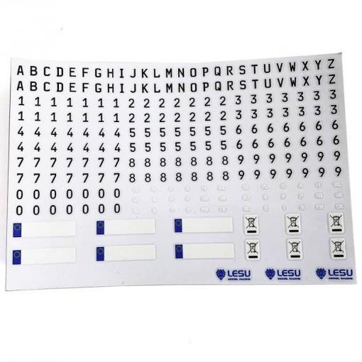 Thicon Models 50413 Nummernschild-Sticker 1:14 dekorativní samolepky 1 ks