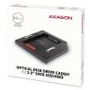 AXAGON RSS-CD09 6,35 cm (2,5 palce) úložné pouzdro pevného disku 2.5 palec SATA 6 Gb/s