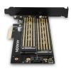 AXAGON PCEM2-D karta PCI-Express PCIe Vhodný pro (SSD): 2230, 2242, 2260, 2280, 22110