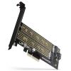 AXAGON PCEM2-D karta PCI-Express PCIe Vhodný pro (SSD): 2230, 2242, 2260, 2280, 22110