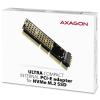 AXAGON PCEM2-1U 1 port karta PCI-Express PCIe Vhodný pro (SSD): 2280