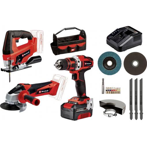 Einhell TE-TK 18/3 Li Kit JS+CD+AG Power X-Change 4257241 sada nářadí v tašce