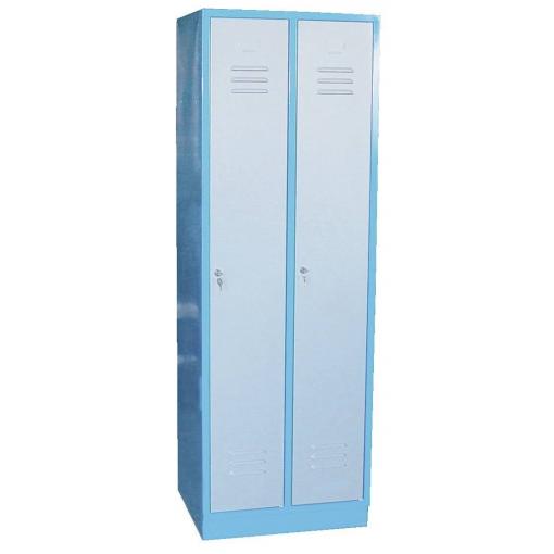 Aerotec 20142003 TYPe Šatní skříň (š x v x h) 600 x 1800 x 500 mm modrá (RAL 5015), šedobílá (RAL 7035)