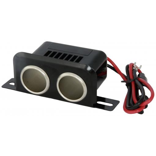 HP Autozubehör Dvojitá zásuvka Proudová zatížitelnost (max.)=10 A Montáž na nebo pod omítku 12/24 V
