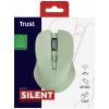 Trust MYDO SILENT optická myš, přenos bezdrátový, 4 tlačítko, 1800 dpi, zelená