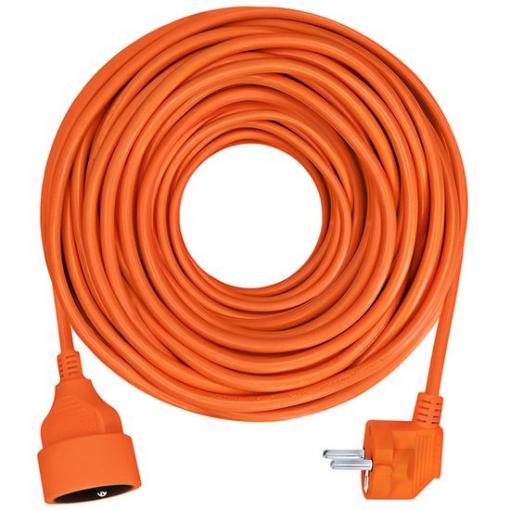 Solight 1z prodlužovací přívod - spojka, 15m, 3 x 1,5mm2, oranžová - PS12O