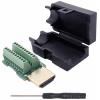 Quadrios 2010C262 HDMI konektor zástrčka, rovná Pólů: 20 černá 1 sada