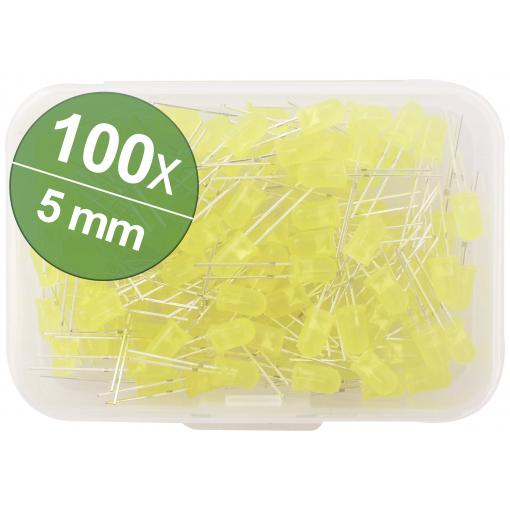 Quadrios sada LED žlutá 5 mm 35 ° 30 mA 2.0 V