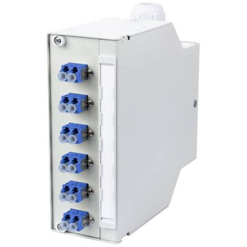 Metz Connect OpDAT REGpro splice 6xLC-Duplex OS2 LWL patch panel 6 portů LC