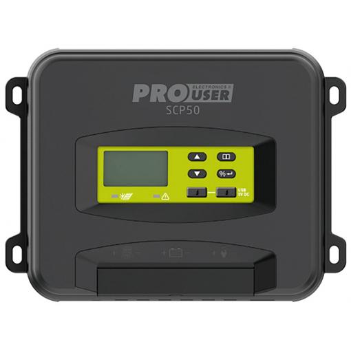 ProUser SCP50 solární regulátor nabíjení PWM 12 V, 24 V, 36 V, 48 V 50 A