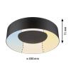 Paulmann 71096 Casca LED stropní svítidlo LED 16 W černá (matná)