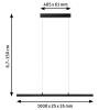 Paulmann Lento 79885 LED závěsný lustr LED 40.5 W černá (matná)