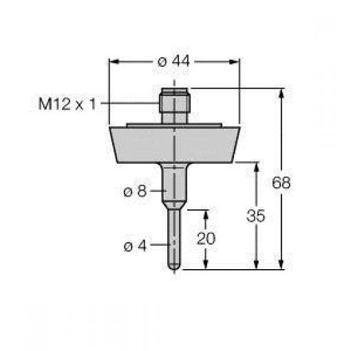 Turck 9910431 TP-504A-DN25K-H1141-L035 teplotní senzor