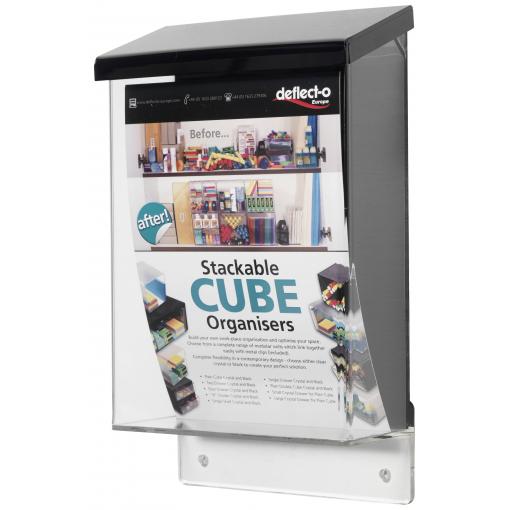 Deflecto 790711 držák prospektů Počet přihrádek 3 1 ks (š x v x h) 175 x 285 x 74 mm